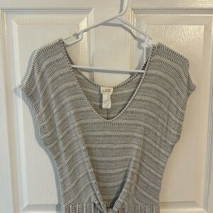 Gray and White jumpsuit